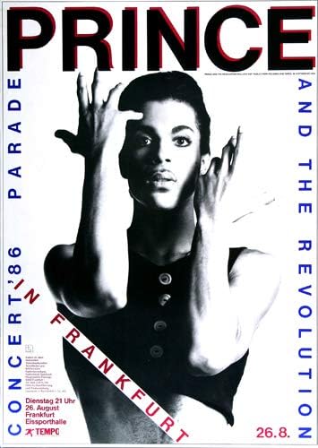 Prince - Parade, Frankfurt 1986 » Konzertplakat/Premium Poster | Live Konzert Veranstaltung | DIN A1