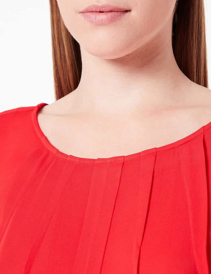 s.Oliver BLACK LABEL Damen Bluse Kurzarm, Rot 3126
