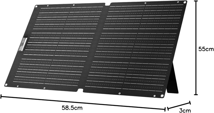 ALLPOWERS 100W Solarpanel ETFE, 25% Wirkungsgrad Monokristalline Solarmodule für S300 Plus R600 R150