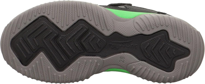 Superfit Mädchen Storm Sneaker 27 EU Schmal Schwarz Grün 0000, 27 EU Schmal Schwarz Grün 0000