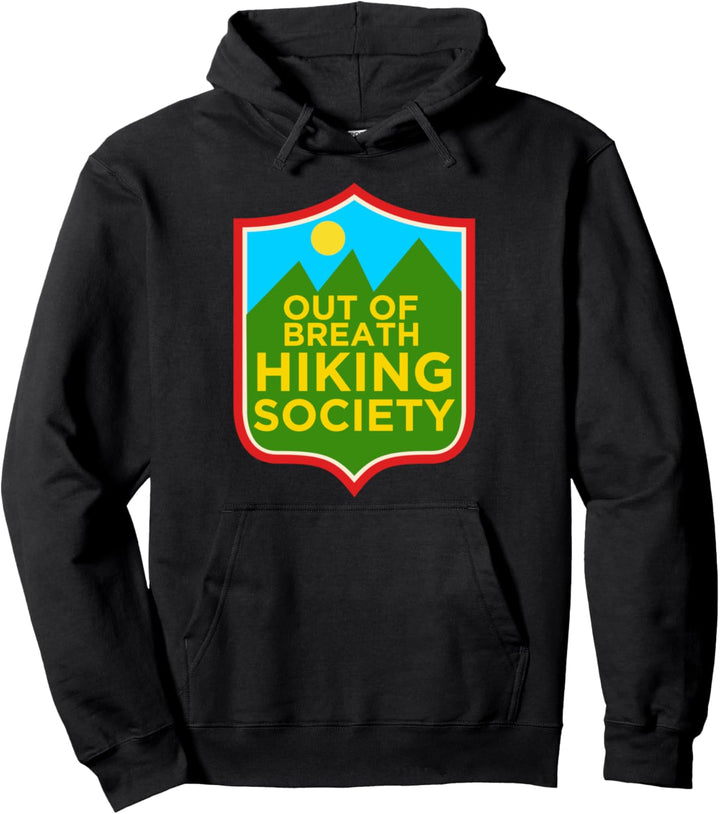 Lustiges, ausser Atem geratenes Wandergesellschaft-Design Pullover Hoodie