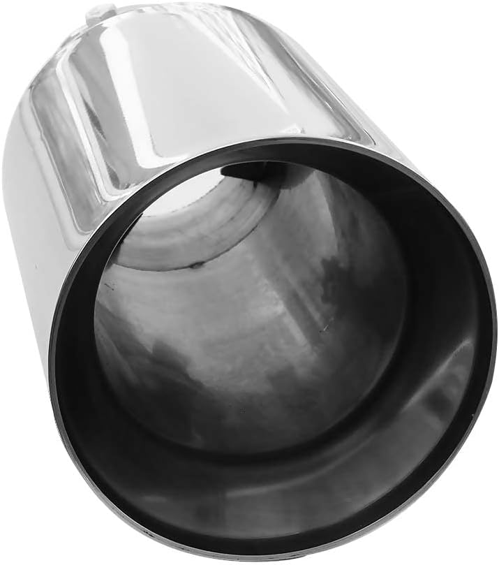 Auspuffblende Endrohr Auspuff Universell Schalldampf Edelstahl Rund bis 65mm Chrom AutoHobby