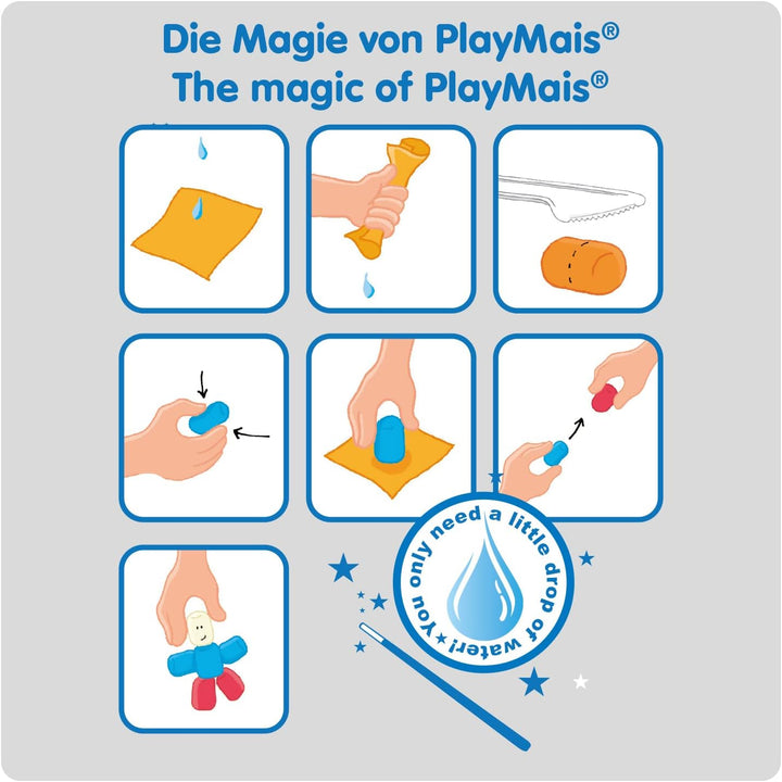 PlayMais WORLD Jungle Bastel-Set für Kinder ab 3 Jahren | Circa 1000, Vorlagen & Anleitungen zum Bas