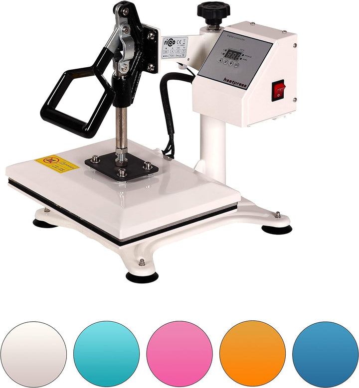 RICOO Transferpresse Heizpresse 30x23 cm Profi Schwenkbar Hitzepresse für T-Shirt Druckpresse Power