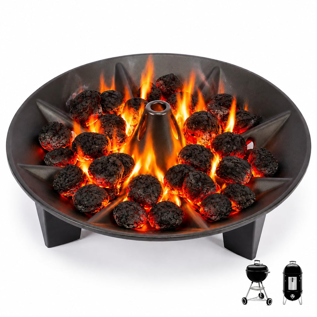 Denmay Kohlekorb Briketthalter für Weber 47/57/67cm Holzkohlegrills Holzkohle-Brikettkorb für Weber