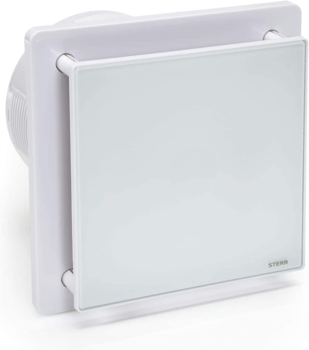 STERR Badlüfter 150 mm mit Rückschlagventil, Timer und Hygrostat - Weiss Badezimmerlüfter - leiser B