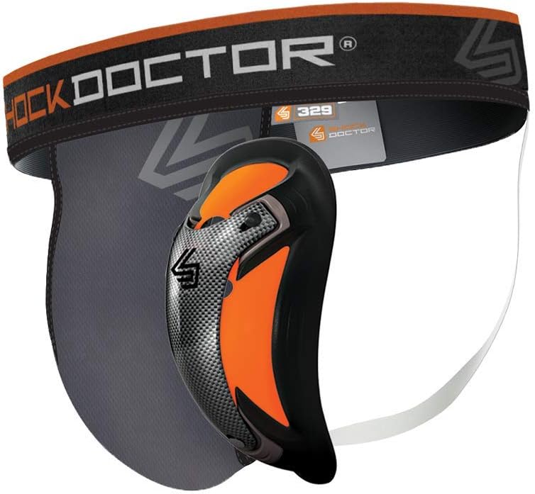 Shock Doctor Herren Tiefschutz mit Ultra Carbon Flex Cup Suspensorium, Grey, M EU & Venum Unisex Pre