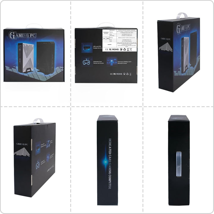 HYSTOU Gaming PC, Mini PC Gamer GTX1650 GDDR6 Core i9-11900 Windows 11 Pro 8K Gaming PC der 11th Gen