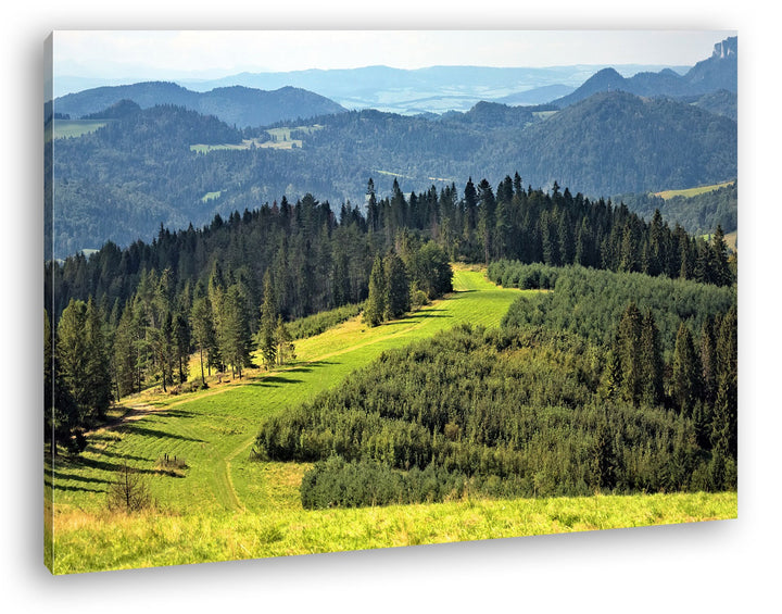 deyoli Atemberaubende Berglandschaft Format: 80x60 als Leinwandbild, Motiv fertig gerahmt auf Echtho