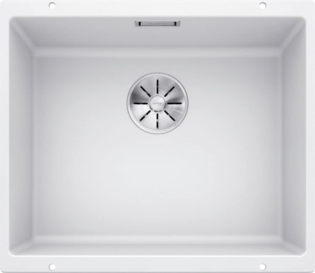 BLANCO SUBLINE 500-U | SILGRANIT weiss | Einbauart: Unterbau | ohne Ablauffernbedienung | 60er Unter