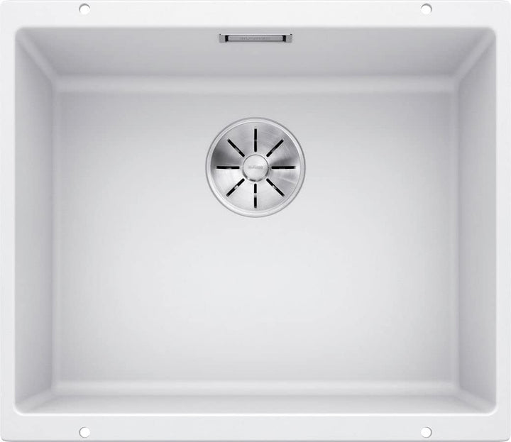 BLANCO SUBLINE 500-U | SILGRANIT weiss | Einbauart: Unterbau | ohne Ablauffernbedienung | 60er Unter