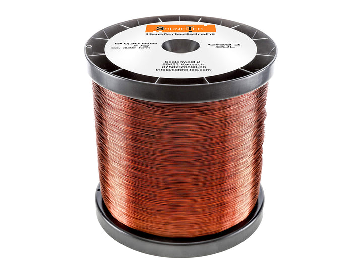 Kupferlackdraht W210 Ø 0,30 mm 5 kg CU Lackdraht Grad 2 CUL Kupferdraht Gewicht 5 Kilogramm Durchmes