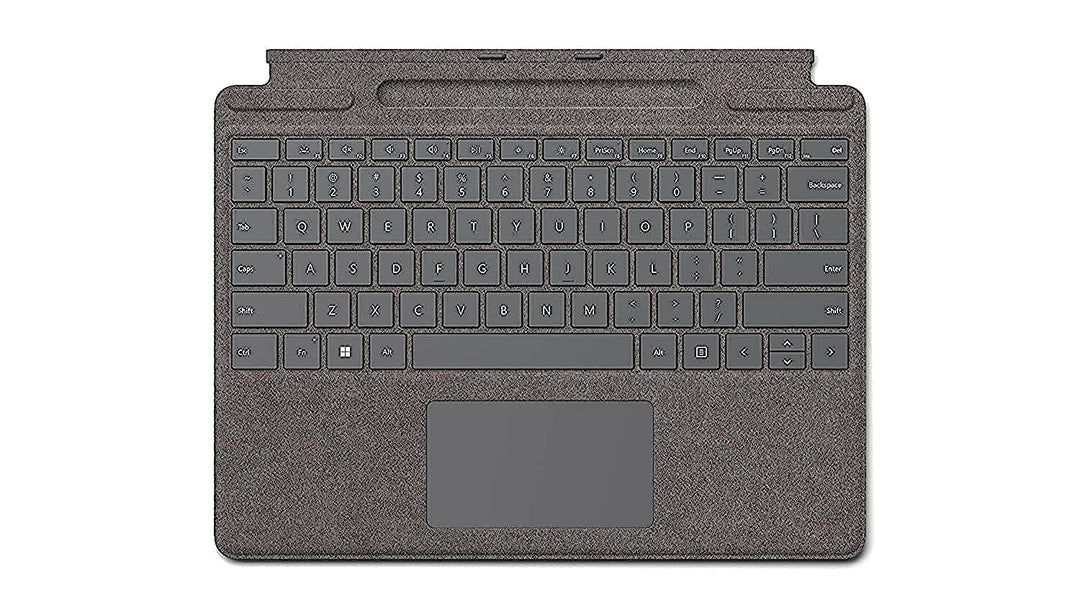 Microsoft Surface Pro 8 / 9 / X Signature Keyboard Platin Platin Keyboard Single, Platin Keyboard Si