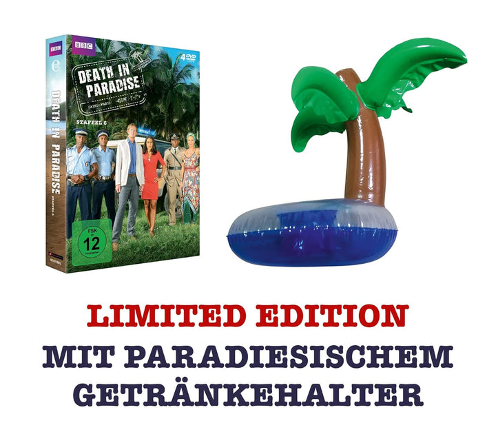 Death in Paradise - Staffel 6 (Ltd. Edition + Palmen-Getränkehalter) [4 DVDs], DVD