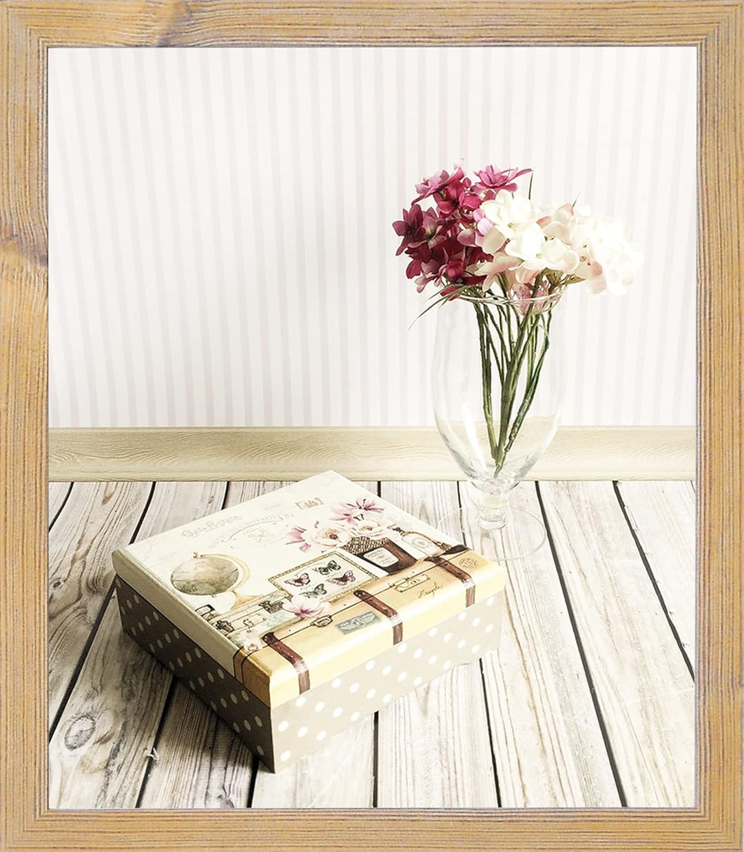 Monzetta Deluxe Bilderrahmen Posterrahmen 35x94 cm Fichte Antik Dekor cm Schritt Formatwahl 94x35 cm