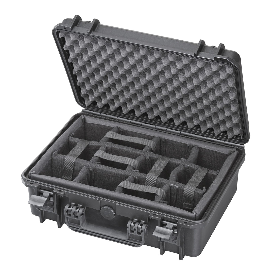 Max MAX430CAM IP67 Schutzkoffer für Fotoequipment, Hart-Kunststoff, Innenraum gepolstert, mit Trennw