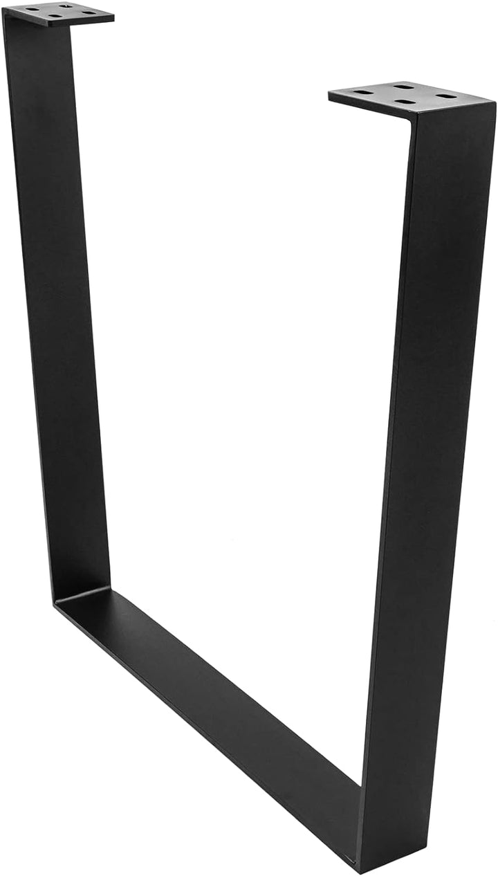PrimeMatik - Tischbeine rechteckig aus Stahl 700 x 80 x 710 mm 2-Pack