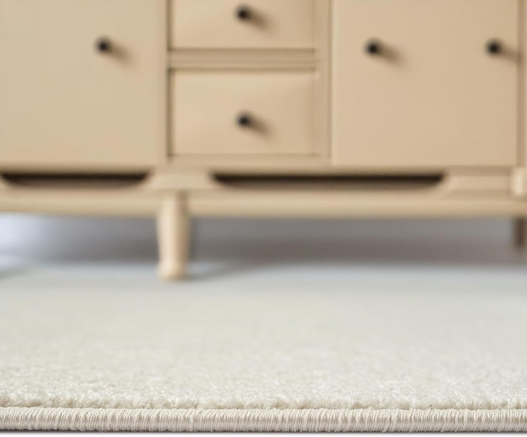 SANAT Kurzflor Teppich Wohnzimmer - Uni Modern Teppiche fürs Schlafzimmer, Arbeitszimmer, Büro, Flur