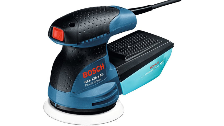 Bosch Professional GEX 125-1 AE Exzenterschleifer (125-mm-Schleifteller, 250 W, 3x Schleifblatt, ink