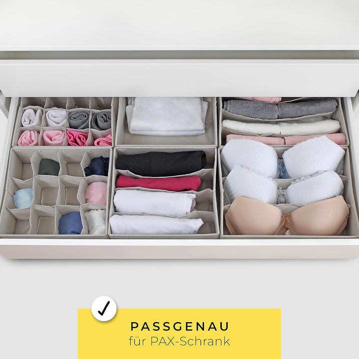 HOMENDO® Organizer für IKEA PAX Schrank – optimierte Fächer, abwaschbar, biologisch abbaubarer Premi