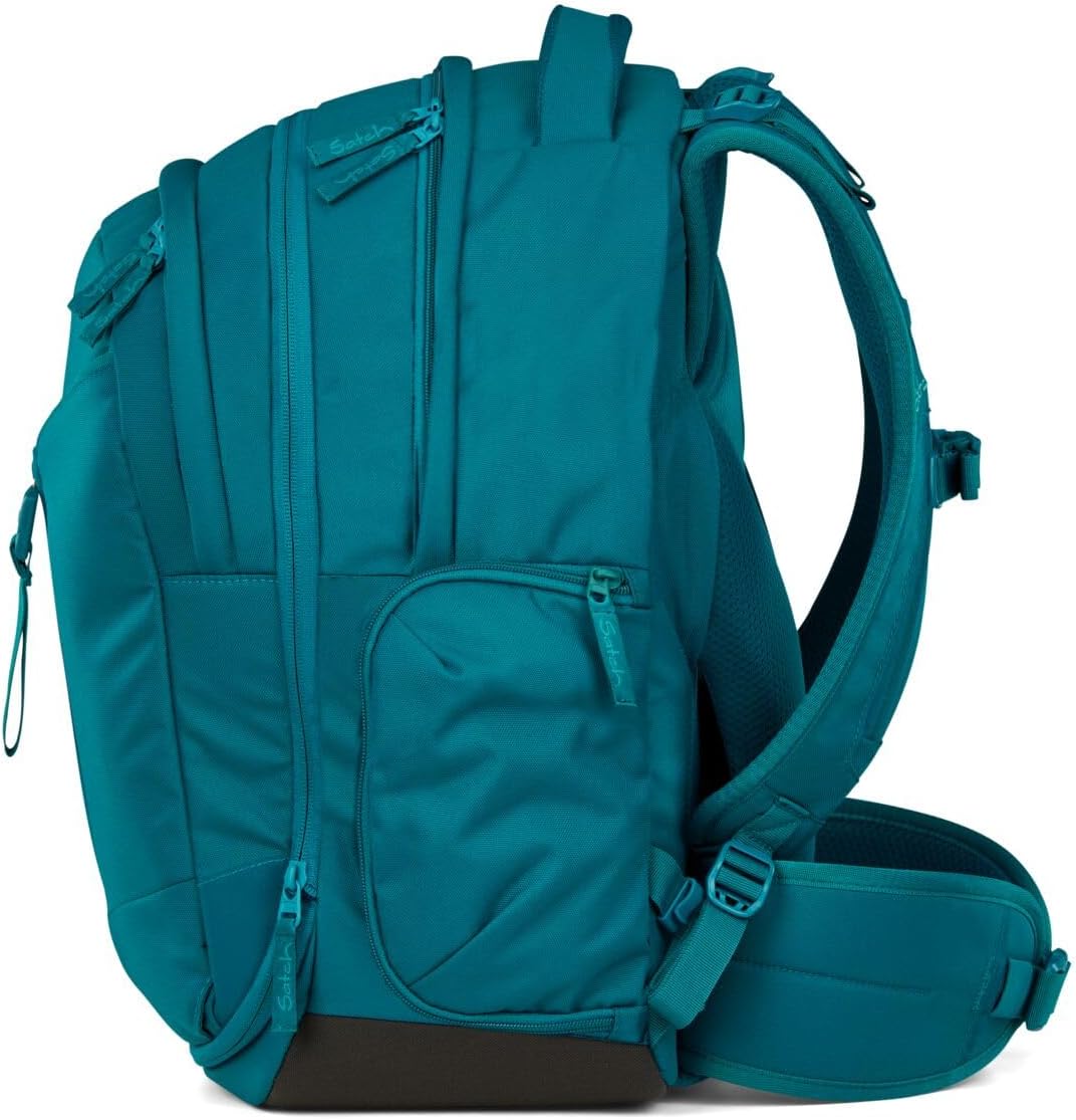Satch Match Schulrucksack Set 3tlg. inkl. Schlamperbox und Sporttasche Deep Petrol, Deep Petrol