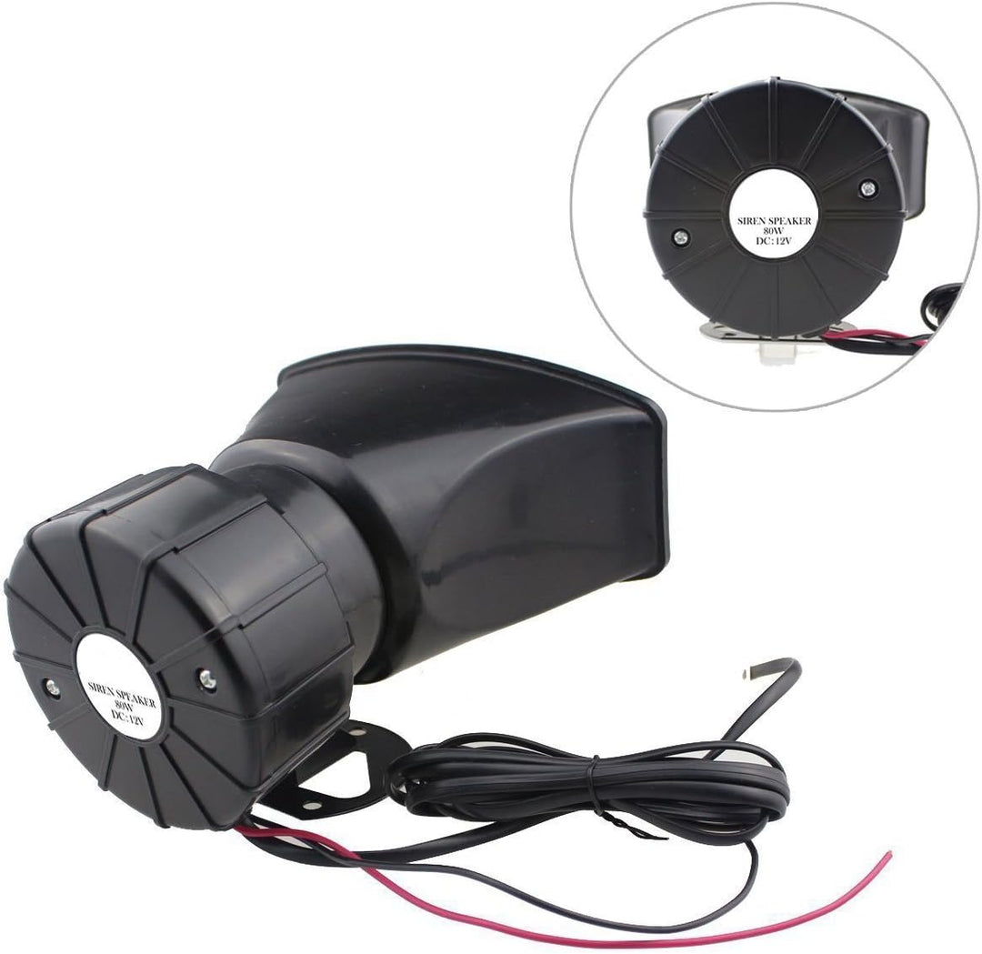Yida 12V 80W 7 Tone Sound Auto Sirene Fahrzeug Horn mit Mic PA Lautsprechersystem Emergency Sound Am