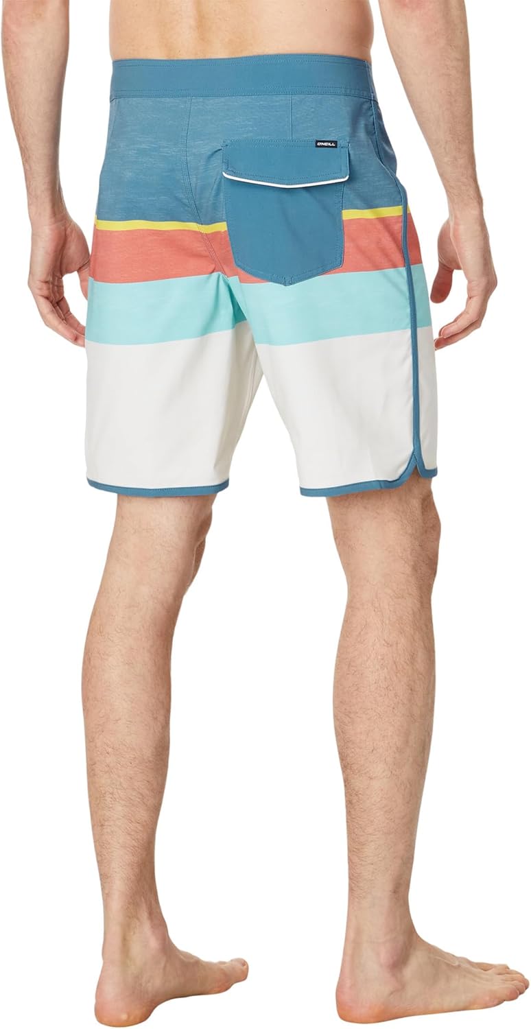 O'NEILL Herren Hyperfreak Heist Boardshorts Bademode 28 Copen Blue | Lennox Scallop 19, 28 Copen Blu