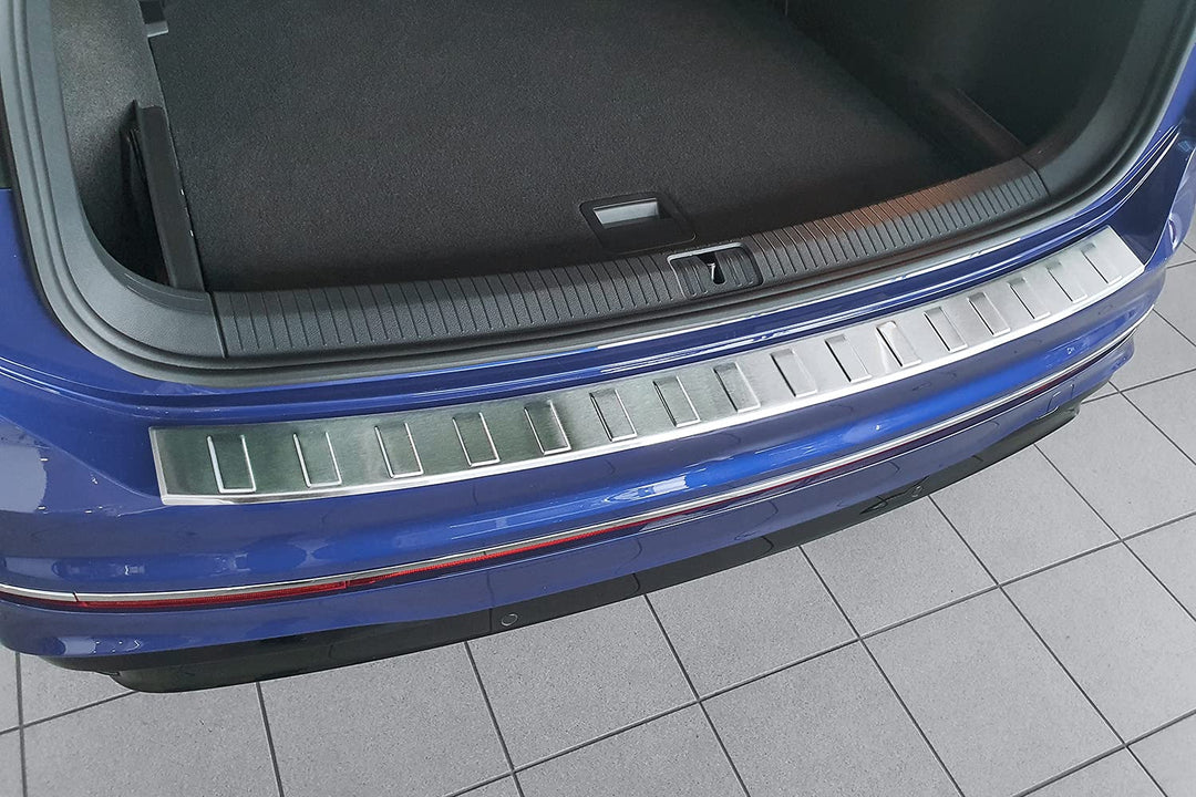 teileplus24 L563 Ladekantenschutz kompatibel mit VW Tiguan 2 und Allspace 2016-2022 V2A Edelstahl Ab