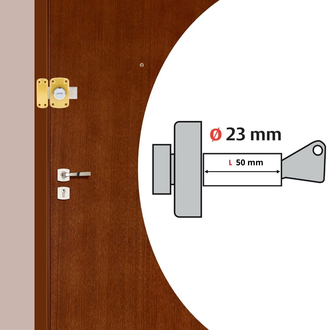 Rindleder 67600 vrx-45/SC Zyklop Riegel, beige, 67600-50/SC Zylindrischer Knopf 50 mm Bronze, Zylind