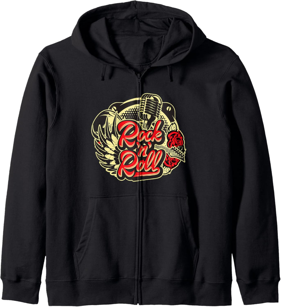 Rock N 'Roll Musik Born to be Rock Star Rose Hand Horns Kapuzenjacke