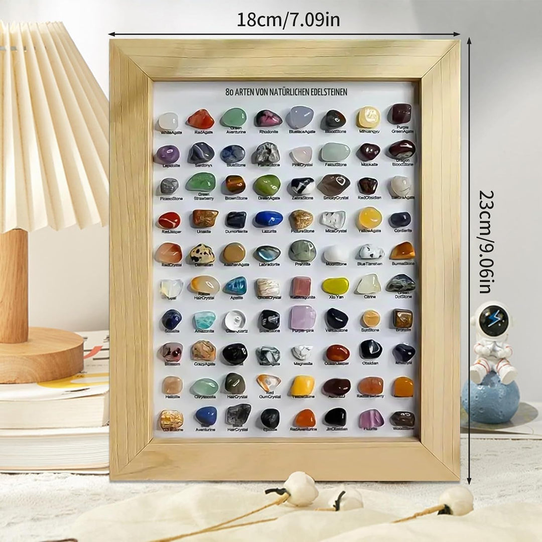 Edelsteine Set, 80/100 Mineralien Edelsteinen, Natürliche Kristalle Edelstein Sammeln, Edelsteinsamm
