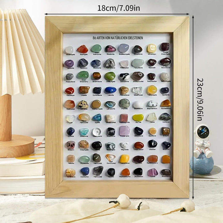 Edelsteine Set, 80/100 Mineralien Edelsteinen, Natürliche Kristalle Edelstein Sammeln, Edelsteinsamm