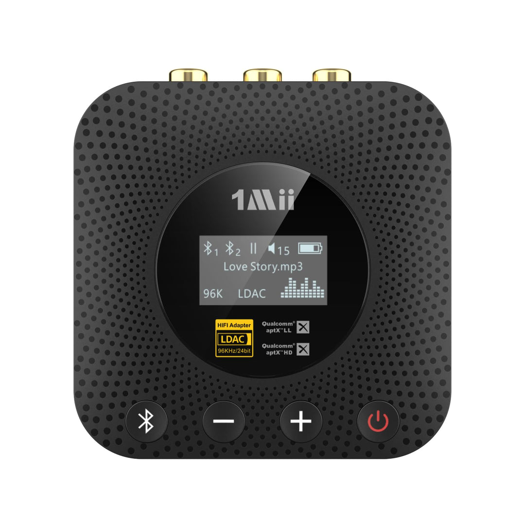 1Mii B06HD+ Hi-Res Bluetooth 5.1 Musik Empfänger für Stereoanlage mit LDAC, HiFi Bluetooth Adapter m