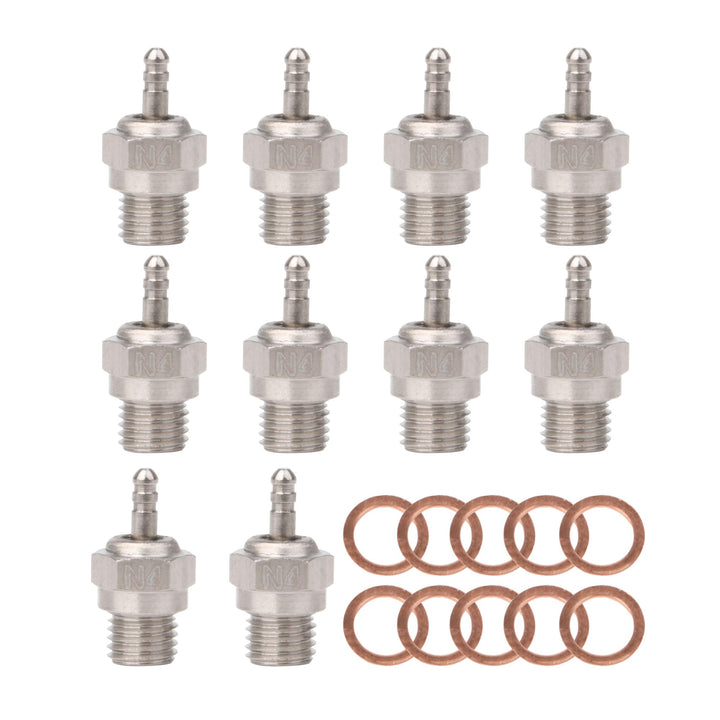 BQLZR RC1: 8 1:10 (70117) Edelstahlzündkerze für N4 15-28 Heissmotoren
