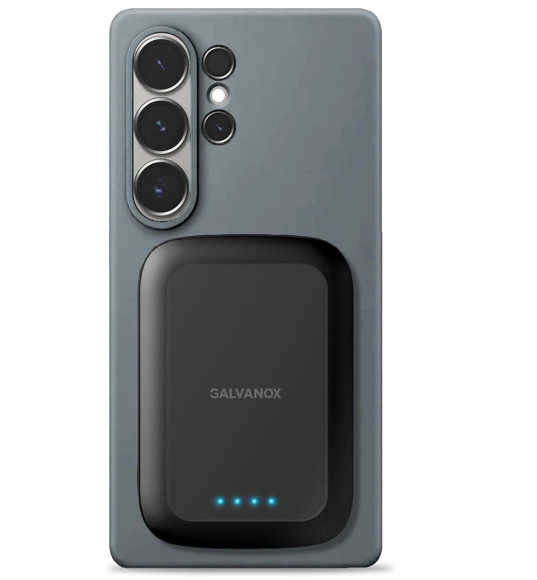 GALVANOX Magnetische Powerbank für Samsung-Handys (15 W) Kabelloses Laden Akku Pack für Android, Gal