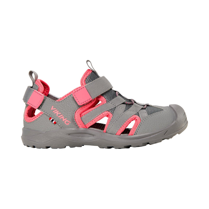 Viking Unisex Kinder Adventure Jr Sandal 35 EU Weit Pearlgrey Pink, 35 EU Weit Pearlgrey Pink