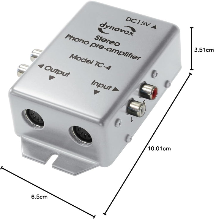 Dynavox TC-4 Phonovorverstärker silber