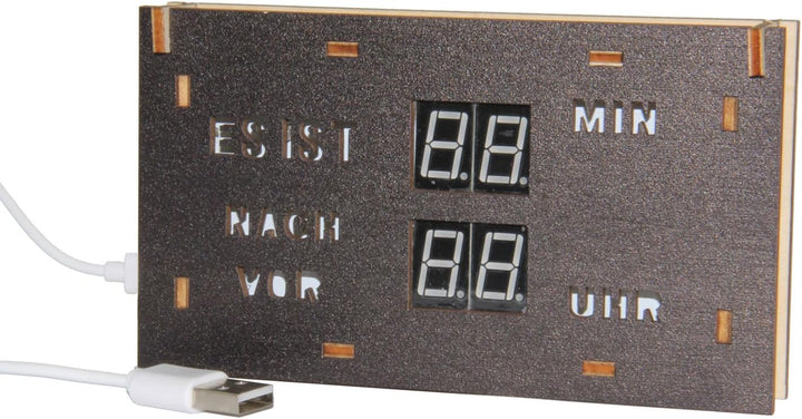 SOL EXPERT Lötset für Uhr, die aussergewöhnliche digitale Uhr, auch für Anfänger im Löten