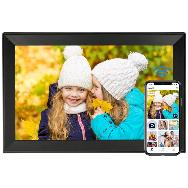 64 GB Digitaler Bilderrahmen mit 15,6-Zoll 1920 * 1080HD, automatischer Drehfunktion, WLAN Digitaler