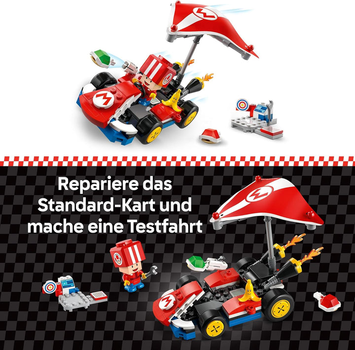 LEGO Super Mario: Mario Kart – Standard-Kart, Nintendo Sammlerstück, Geschenk für Kinder, lässt Jung