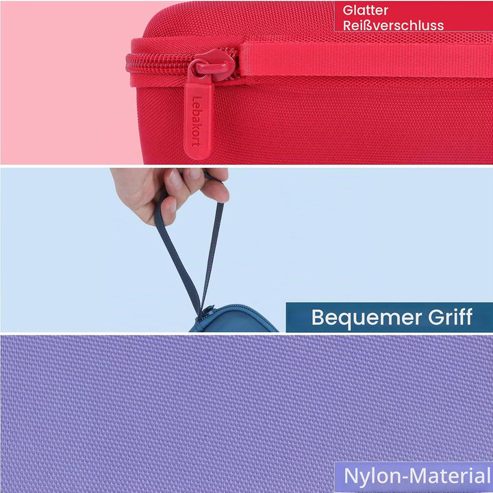 Lebakort Hart Tasche Hülle Etui Tasche für JBL Grip Kompakter Lautsprecher (Violett), Violett