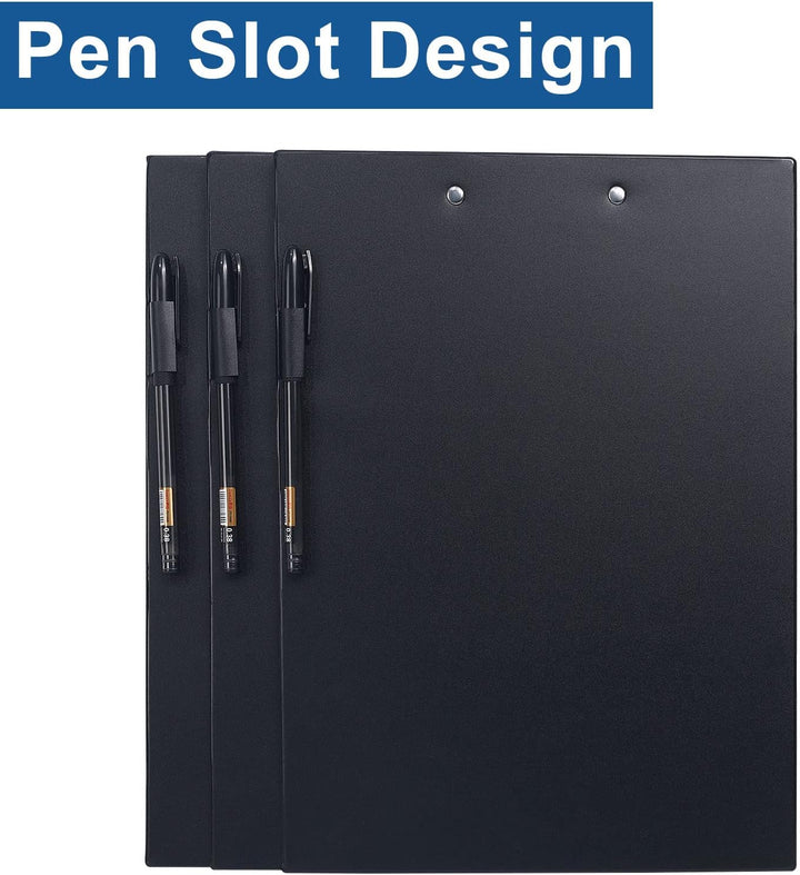 (5 Stück) Klemmbrett A4, Schreibbrett Klemmbretter mit Metalklemme und Aufhängeose, Clipboard Klemmb