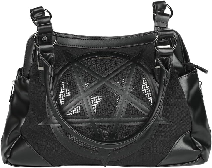 Banned Alternative Satan's Hell Frauen Umhängetasche schwarz Basics, Gothic Einheitsgrösse Schwarz,