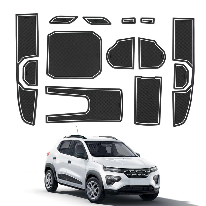CDEFG Kompatibel mit Dacia Spring Electric EV 2025 Facelift Gummimatten Mittelkonsole Antirutschmatt