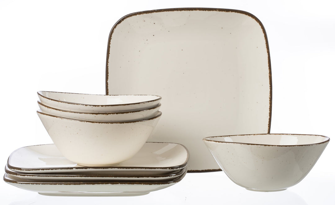 Ritzenhoff & Breker Tafelservice Casa, 8-teilig, Creme, 33 x 33 x 18 cm Tafelservice Creme, Tafelser