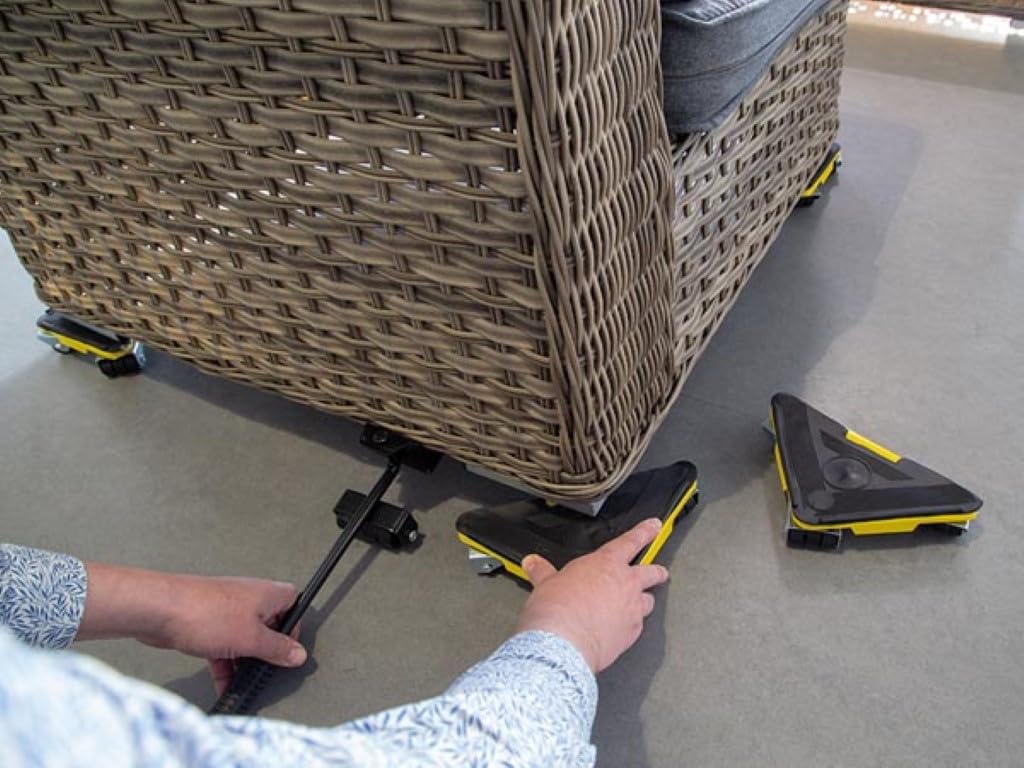 TOOLLAND - QT107 Möbelheber und Rangierrollen, Hohe Beanspruchung, 100 kg Maximal Tragkraft 175679
