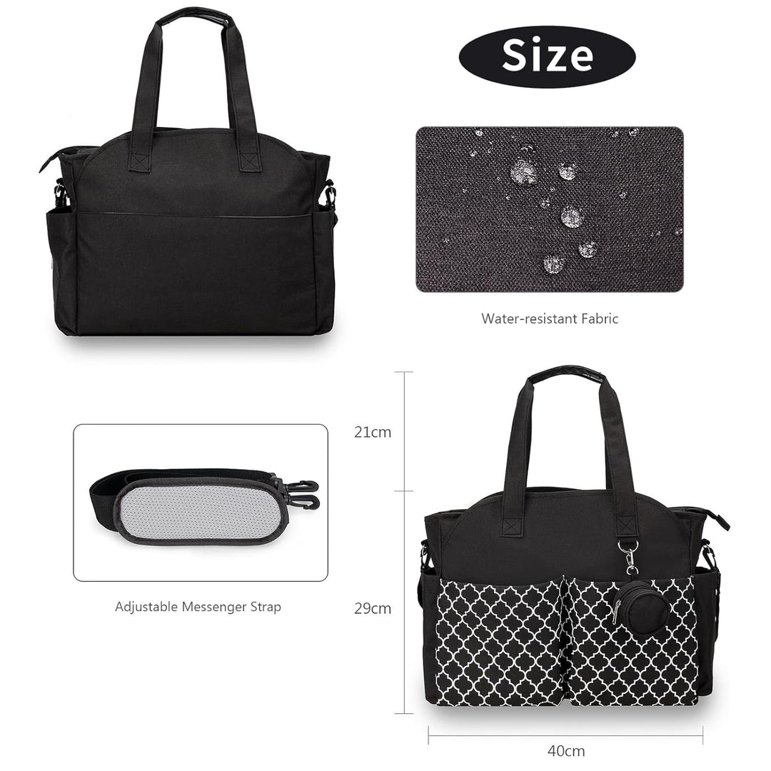 Baby Wickeltasche, 13 Taschen, Reise Wickeltasche Henkeltaschen Portable Babytasche mit Schnullertas