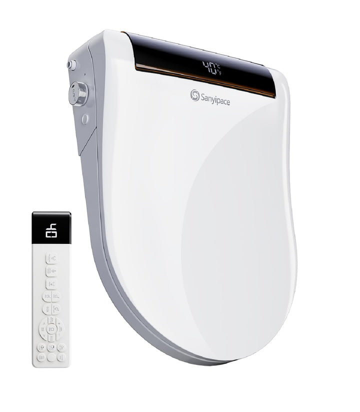 Smart Toilettensitz Bidet mit Doppel-Sprüharme, Japanische Toilette Sitz Beheizbare Klobrille, Dusch