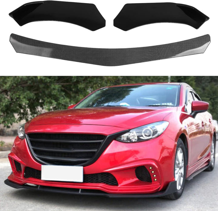Fydun 5 Stücke Frontstossstange Lip Body Kit Spoiler Air Chin Body Kit ABS Lip Splitter Spoiler Diff