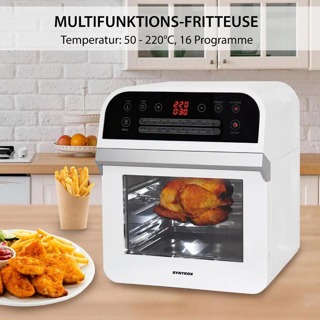 Syntrox 12 in 1 Multifunktionskocher Bolabus mit Touch Screen, gesundes Frittieren, Heissluftgarer,